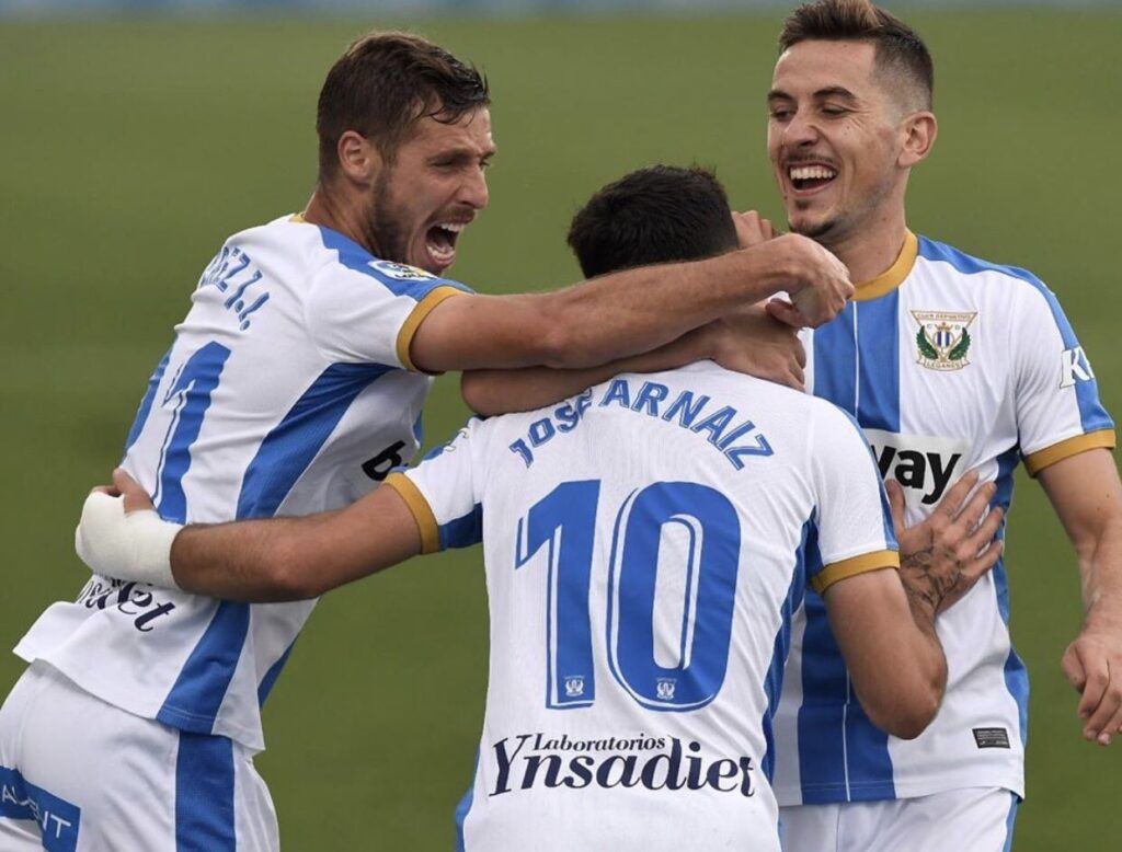 El Leganés celebra su gol de la victoria en la séptima jornada de LaLiga SmartBank