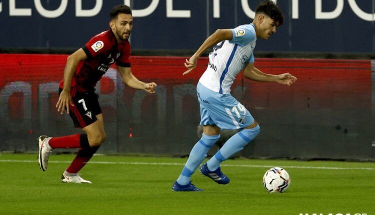 Lance del Málaga-Mirandés en LaLiga SmartBank