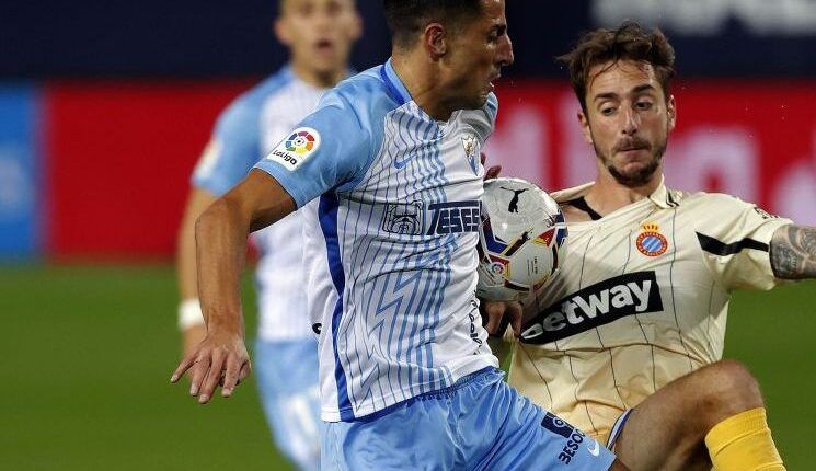 Pablo Chavarría en el partido frente al Espanyol