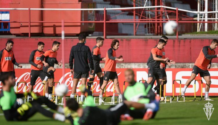 Entrenamiento del Sporting del 11 de noviembre de 2020