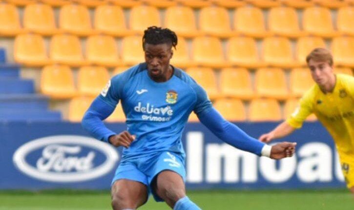 Sekou en el partido frente al Alcorcón