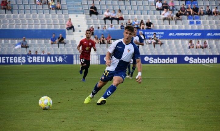 Aarón Rey en la temporada 2019/2020 con el Sabadell