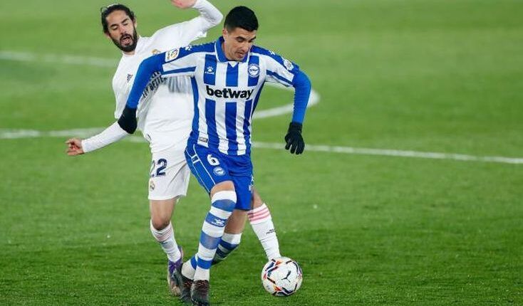 Battaglia en el partido frente al Real Madrid