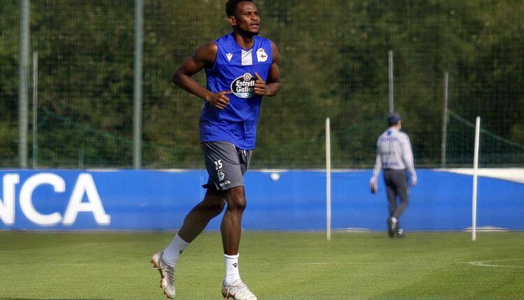 Uche Agbo en un entrenamiento la pasada temporada