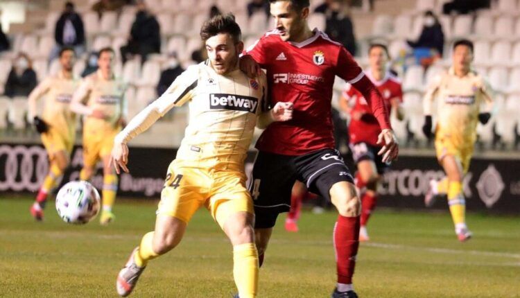 Campuzano con el Espanyol en Copa del Rey frente al Burgos