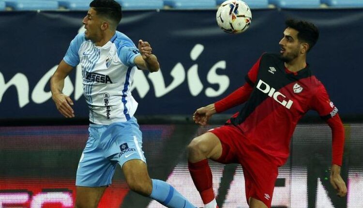 Lance del Málaga-Rayo en La Rosaleda