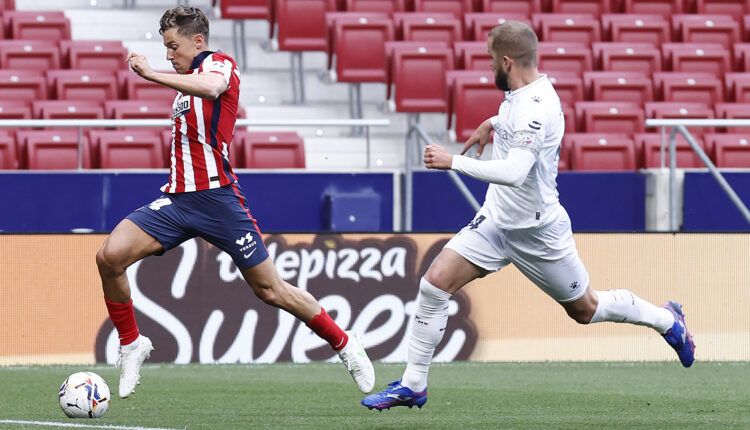 Marcos Llorente y Mikel Rico en el Metropolitano