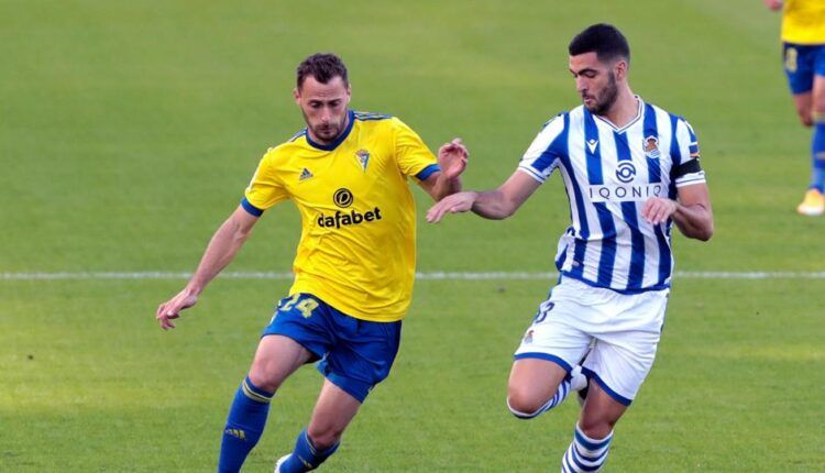 Filip Malbasic en un encuentro frente a la Real Sociedad