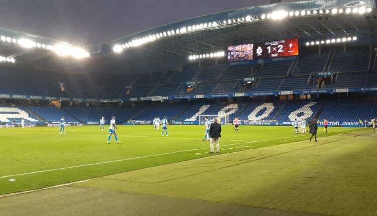 Riazor en el Deportivo-Celta B del pasado mes de diciembre