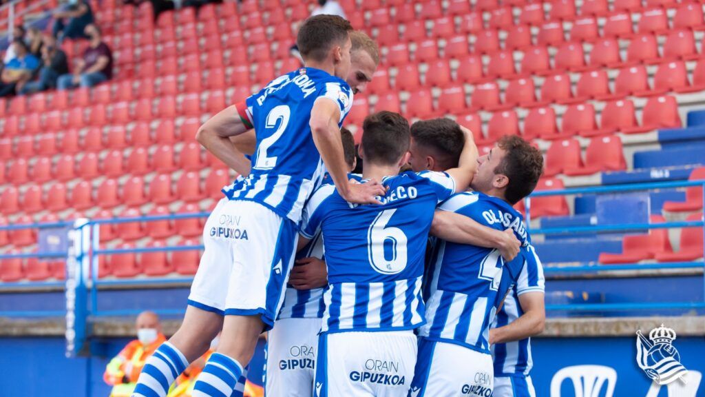 El Sanse celebra un gol