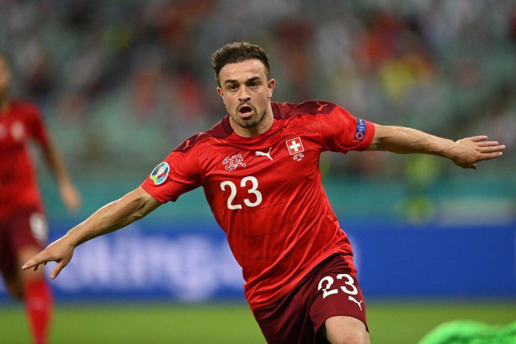 Xherdan Shaqiri celebra su doblete contra Turquía | Foto: @EURO2020