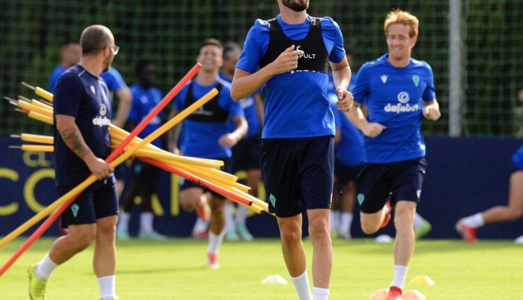 José Mari en un entrenamiento en pretemporada