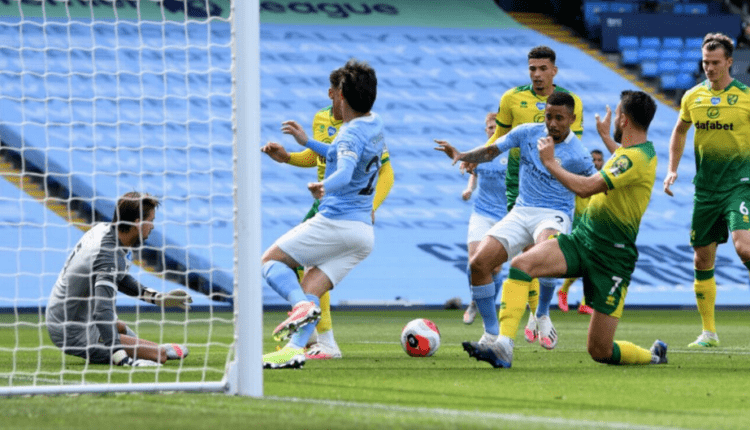 Primer gol de Gabriel Jesus en la victoria 5-0 sobre Norwich City