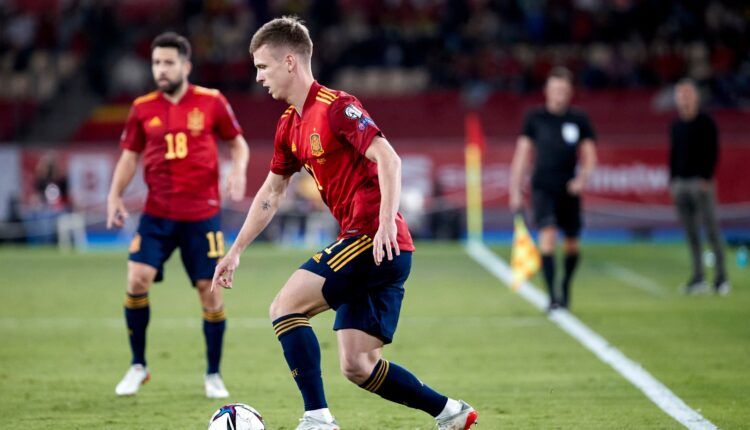 Dani Olmo en el partido