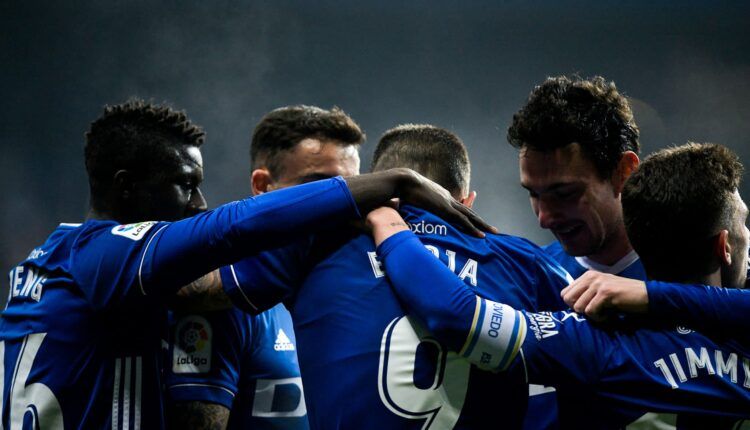 Oviedo celebrates a goal