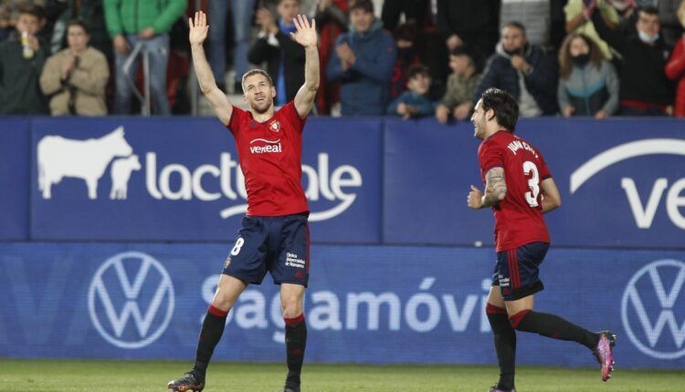 Osasuna celebra gol