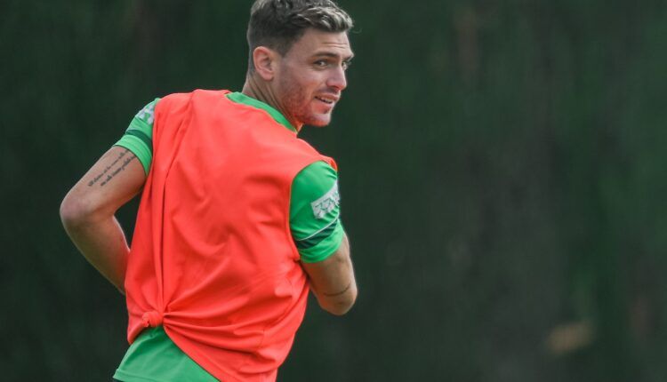 Lucas Boyé en un entrenamiento hace un año