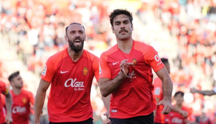 Abdón Prats celebra su gol | Foto: @RCD_Mallorca