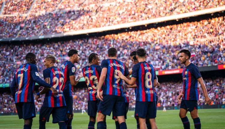 Los jugadores del FC Barcelona celebran uno de los goles frente al Real Valladolid (Foto: Twitter FC Barcelona)