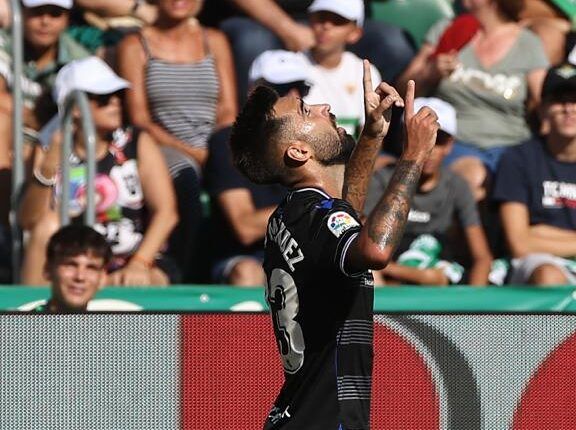 Brais Méndez celebra el 0-1 contra el Elche | Foto: @RealSociedad