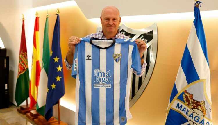 Pepe Mel en la presentación del Málaga