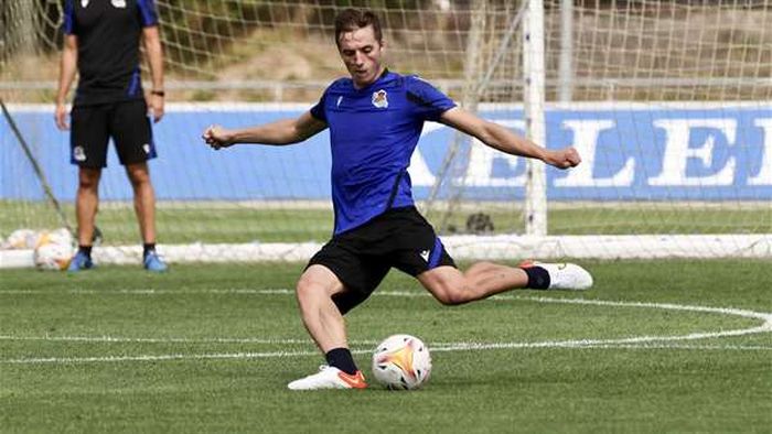 Jon Pacheco en un entrenamiento