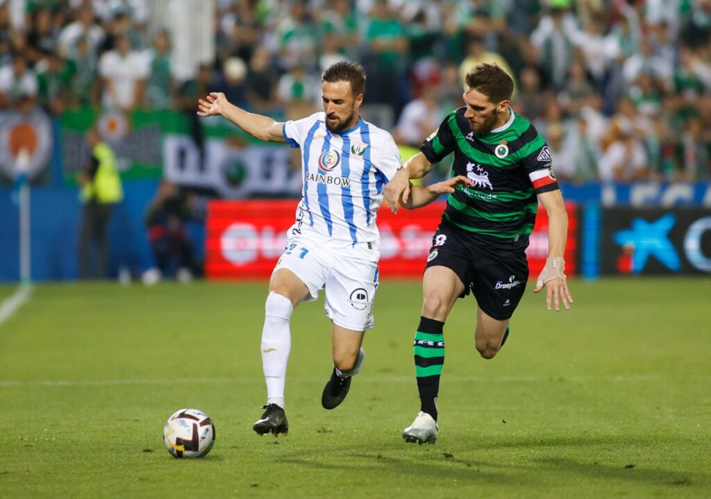 Fede Vico y Fausto Tienza en un Leganés-Racing