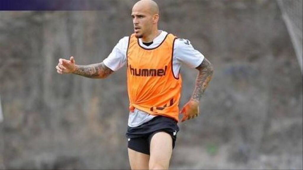 Sandro Ramírez en un entrenamiento