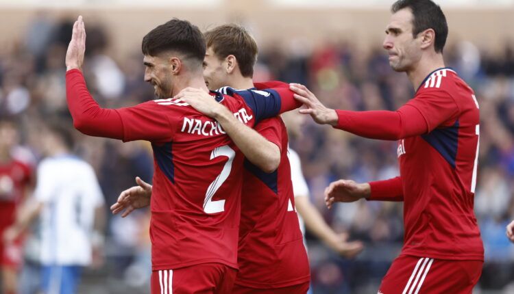 Nacho Vidal celebra su gol | Foto: @Osasuna