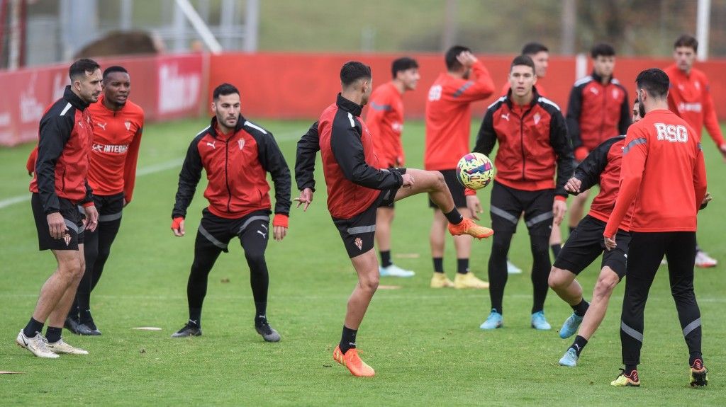 Entrenamiento Sporting. 15 diciembre