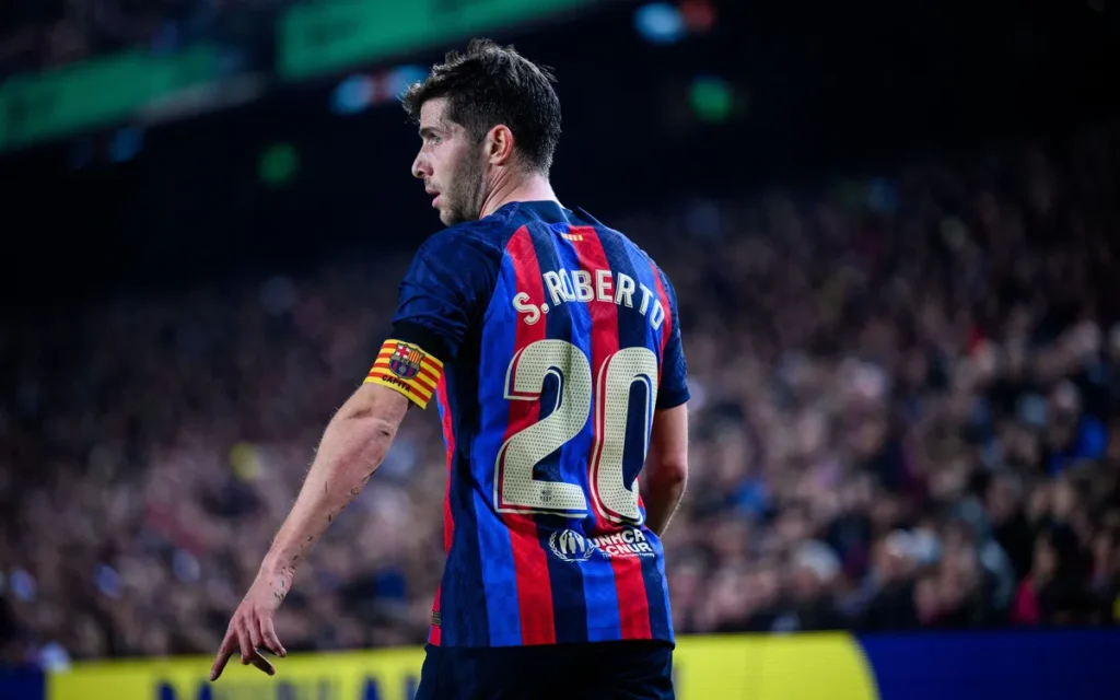 Sergi Roberto durante un partido en el Spotify Camp Nou