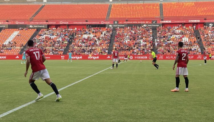 Jugadores del Nàstic de Tarragona durante la victoria contra el Barça B / Nàstic de Tarragona