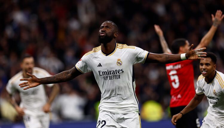 Rüdiger celebra el gol de la victoria ante el mallorca. Foto: Twitter Real Madrid