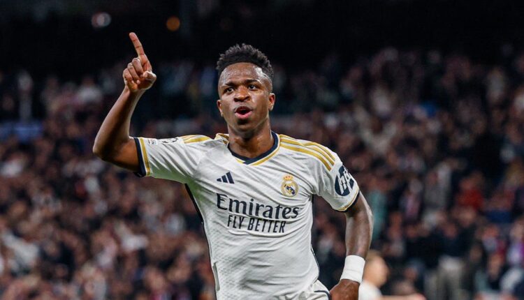 Vinicius celebra su tanto. Foto: @realmadrid.