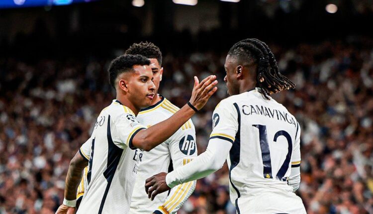 Los jugadores celebran uno de los goles del partido: Foto: @realmadrid.