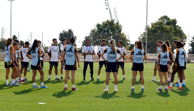 Imagen del primer entrenamiento de pretemporada. Twitter Real Madrid .