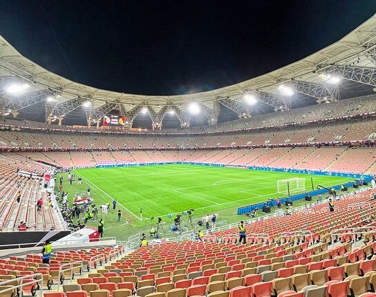 El estadio King Abdullah Sports City, que acogerá la final de la Supercopa de España 2025. Foto: @realmadrid.