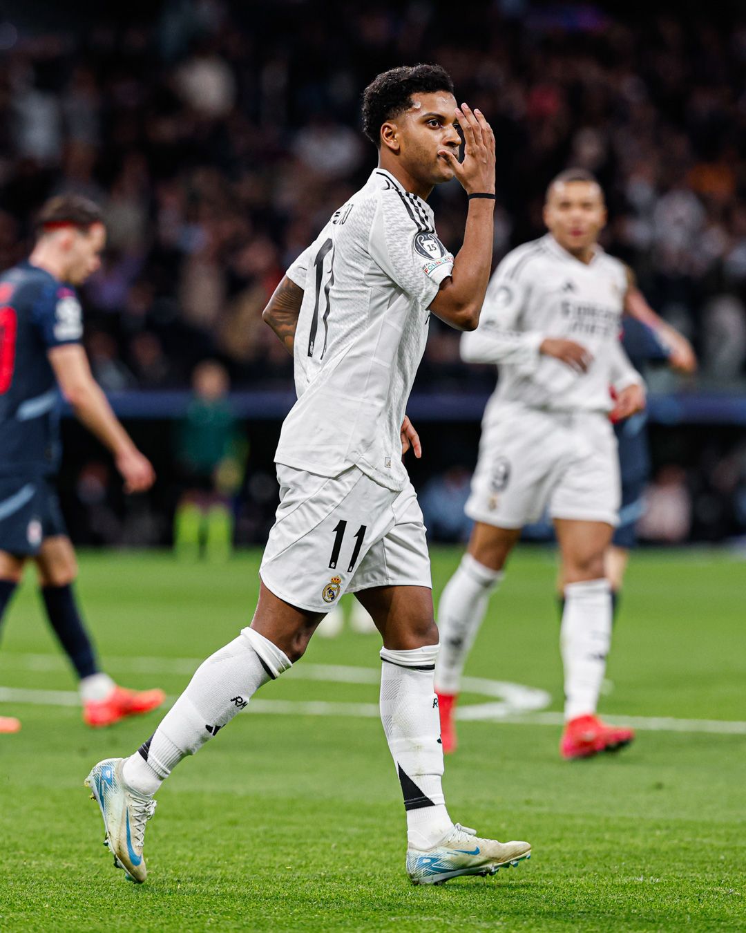 Rodrygo celebra su tanto frente al Salzburgo. Foto: Real Madrid